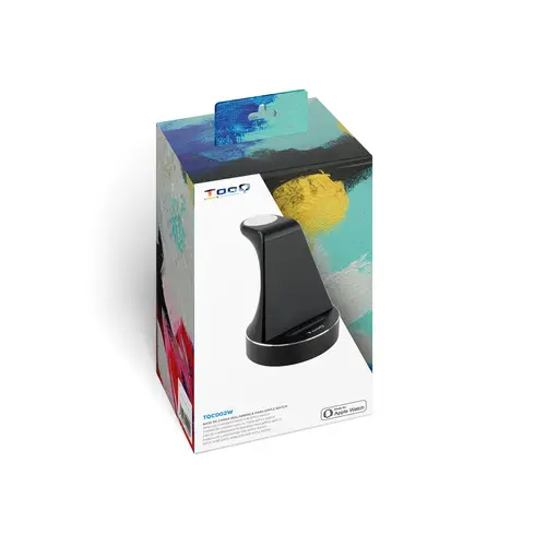 Base de Carga Inalámbrica para Apple Watch y iPhone/Smartphone, Negro - Imagen 2