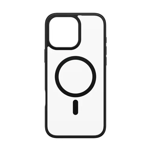 ® HardCase Transparent w. Black MagSafe & Frame iPhone 16 Pro Max funda para teléfono móvil Negro - Imagen 4