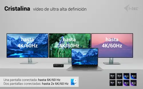 Thunderbolt5 Quattro Display Docking Station, 5x USB, 2.5 GLAN + Power Delivery 140W - Imagen 10