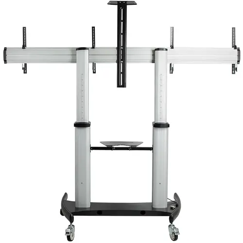 STNDMTVDUO soporte para TV 152,4 cm (60") Negro, Plata - Imagen 4