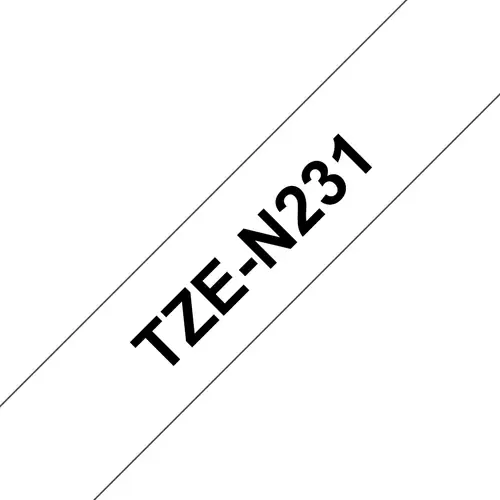 TZE-N231 cinta para impresora de etiquetas Negro sobre blanco TZ - Imagen 1