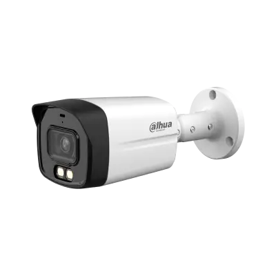 (DH-HAC-HFW1809TLMP-A-LED-0280B) DAHUA CÁMARA HÍBRIDA BULLET LITE FULL-COLOR 4K WDR CON AUDIO ÓPTICA FIJA 2.8MM
