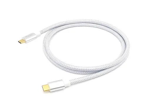 128358 Cable USB 3.2 Gen 2 C a C, M/M, 2,0m, PD 100W , 4K/60Hz, 10Gbps, Blanco - Imagen 1