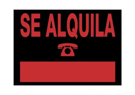 6168 NE señal de información Carta Negro, Rojo PVC 5 pieza(s)