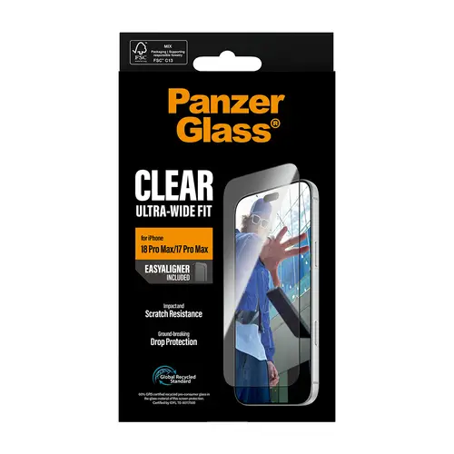 ® Screen Protector iPhone 18 Pro Max | 17 Pro Max | Ultra-Wide Fit w. EasyAligner Protector de pantalla 1 pieza(s) - Imagen 3