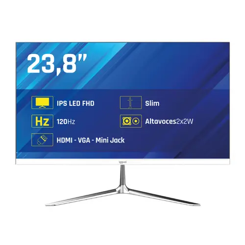 Monitor 24" IPS 1ms FHD 120Hz MM blanco - Imagen 1