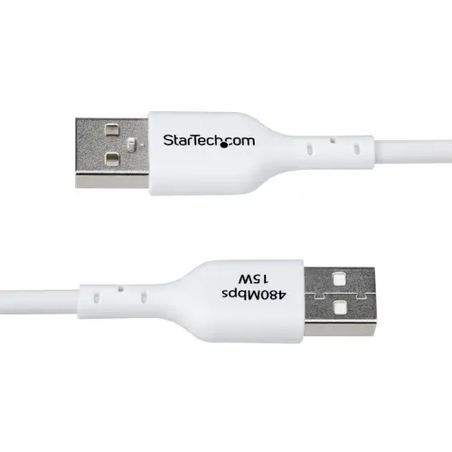 Cable de Carga USB-A a USB-C Blanco de 2m - Cable de Carga USB Tipo C - Carga Rápida de 3A - Cable de Transferencia de Datos USB 2.0 - TPE - Imagen 4