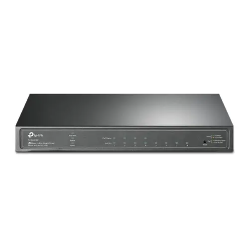 JetStream TL-SG2008P switch Gestionado L2/L2+ Gigabit Ethernet (10/100/1000) Energía sobre Ethernet (PoE) Negro - Imagen 1