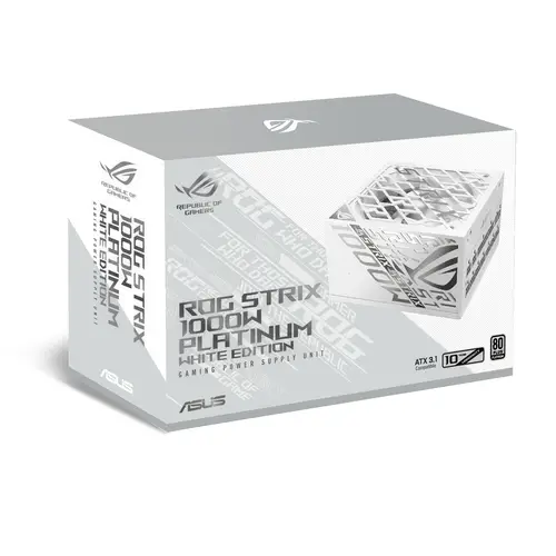 ROG -STRIX-1000P-GAMING-WHITE unidad de fuente de alimentación 1000 W 20+4 pin ATX ATX Blanco - Imagen 12