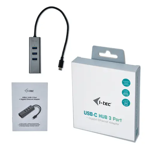 Metal USB-C HUB 3 Port + Gigabit Ethernet Adapter - Imagen 6