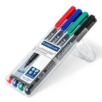 Lumocolor 317 WP4 marcador permanente Negro, Azul, Verde, Rojo 4 pieza(s)