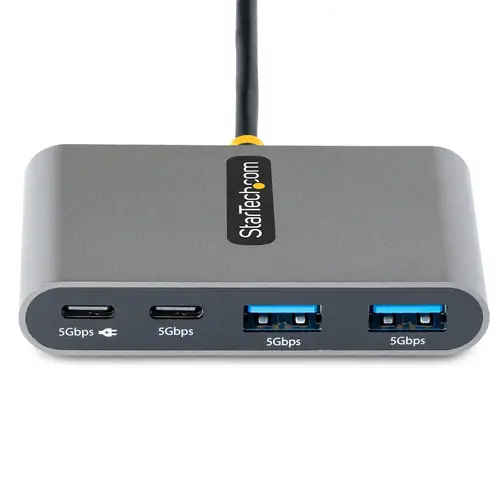 Hub Concentrador USB-C de 4 Puertos con Entrega de Alimentación de 100W de Paso - Ladrón USB Tipo C - - 2x USB-A + 2x USB-C - 5Gbps - Cable de 30cm - Splitter USB - Power Delivery 100W - Imagen 3