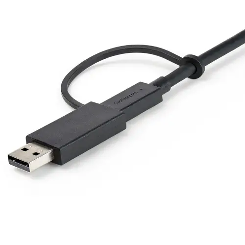 Cable USB-C de 1m con Llave Adaptador (Dongle) a USB-A - Cable Híbrido USB Tipo C a USBC (10Gbps y PD de 100W) o USBA (5Gbps) - Ideal Para Docking Stations Híbridas - Imagen 8