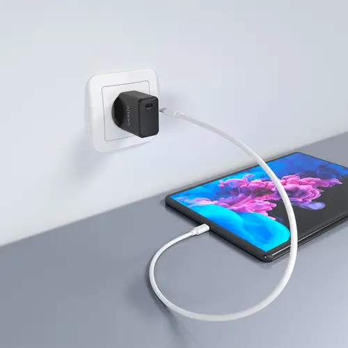 Cargador GaN USB-C PD3.0 1xUSB-C 20W, Negro - Imagen 5