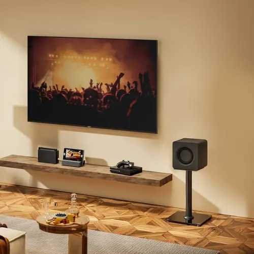 Soporte Universal De Suelo Para Altavoces, Negro - Imagen 4