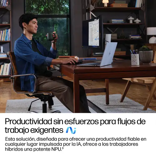 EliteBook 8 G1i 16 inch Notebook Next Gen AI PC Copilot+ PC Intel Core Ultra 5 236V Portátil 40,6 cm (16") WUXGA 16 GB LPDDR5x-SDRAM 512 GB SSD Wi-Fi 7 (802.11be) Windows 11 Pro Plata - Imagen 7