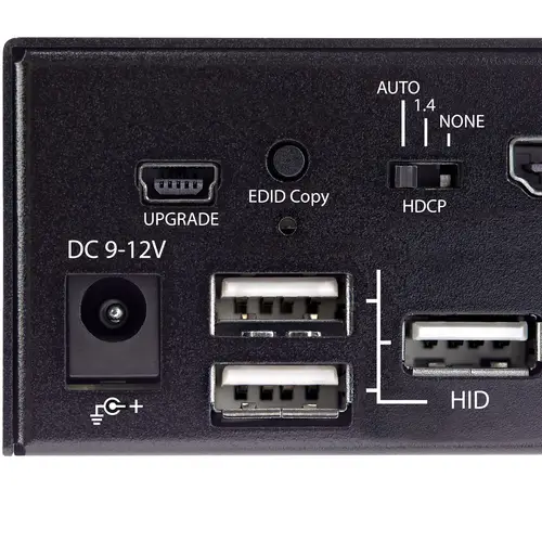 Switch Conmutador KVM de 2 Puertos HDMI 2.0 4K para 1 Monitor - Vídeo de 4K y 60Hz Ultra HD - HDR - Hub Ladrón USB 3.0 de 2 Puertos y 4 Puertos USB 2.0 HID - Audio - HotKey - TAA - Imagen 4