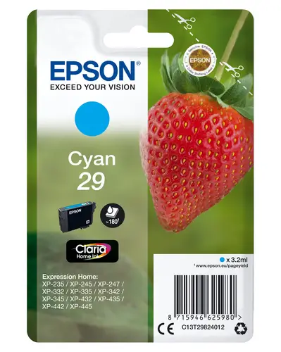 Strawberry Singlepack Cyan 29 Claria Home Ink - Imagen 1