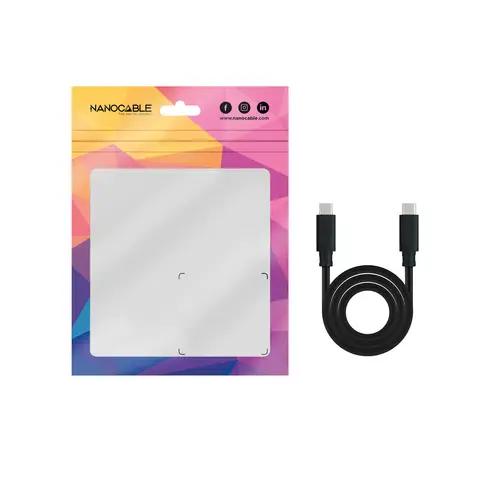 Cable USB 3.1 Gen2 10Gbps 5A, 4K/60Hz, USB-C/M-USB-C/M, Negro, 1.5 m - Imagen 4