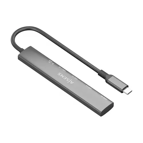 USB-C Dock 5 en 1, USB-C A, 1x HDMI 2x USB-A, 1x USB-C, 1x USB-C PD, Gris, 15cm - Imagen 2