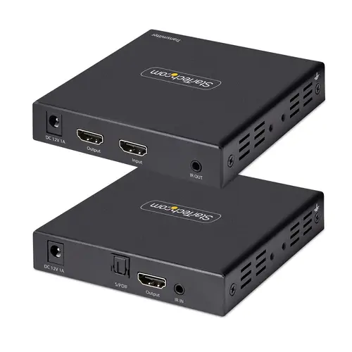 Extensor Alargador HDMI 4K por Cable CAT5/CAT6 Ethernet - Extensor de Vídeo 4K 60Hz HDR hasta 70m - Salida de Audio S/PDIF - Juego Kit de Transmisor y Receptor HDMI - Imagen 2
