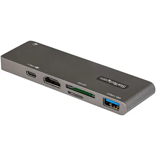 Adaptador Multipuertos USB C para MacBook Pro/Air - Docking Station USB Tipo C a HDMI 4K - con PD de 100W Pass-through - Lector de Tarjetas SD MicroSD - Hub Ladrón USB 3.0 de 2 Puertos - Imagen 3