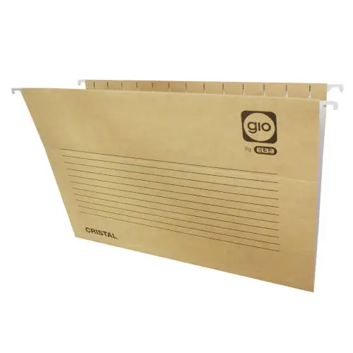 CARPETA COLGANTE CAJÓN VISOR CORTO CRISTAL FOLIO PROLONGADO LOMO..