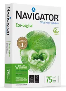 Eco-Logical 75g.m-2 papel para impresora de inyección de tinta Blanco