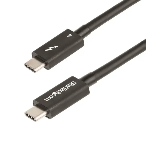 Cable de 1m Thunderbolt 4 - 40Gbps - PD 100W - Vídeo 4K/8K - Cable Thunderbolt 4 con Certificación Intel - Compatible con USB4/Thunderbolt 3/USB 3.2/USB Tipo C/DisplayPort - Imagen 1