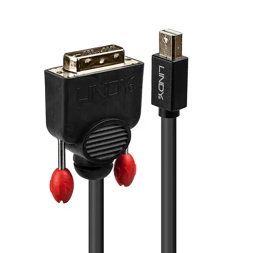41952 adaptador de cable de vídeo 2 m Mini DisplayPort DVI-D Negro - Imagen 1