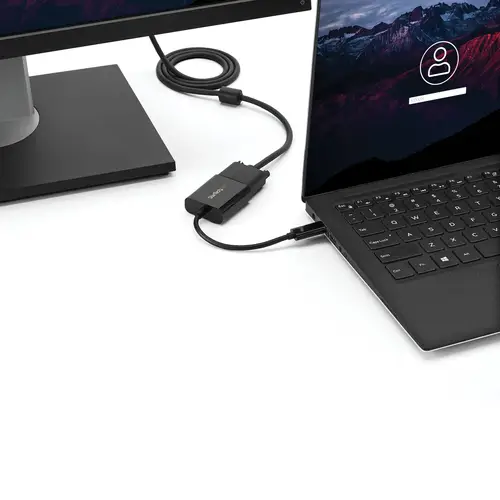 Adaptador USB C a VGA - Negro - 1080p - Convertidor de Vídeo para su MacBook Pro - Dongle de Pantalla USB Tipo C a VGA - La Versión Mejorada es CDP2VGAEC - Imagen 6
