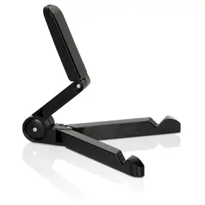 Portable Fold-up Stand Soporte pasivo Teléfono móvil/smartphone, Tablet/UMPC Negro