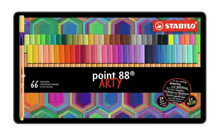 point 88 ARTY rotulador de punta fina Multicolor 65 pieza(s)