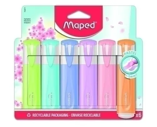 ROTUL. FLUOR MAPED CLASS.PASTEL EST.6