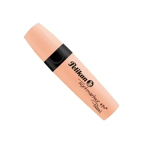 ROTUL.FLUOR PELIKAN 490  PASTEL MELOCOTO - Pack de 10 unidades