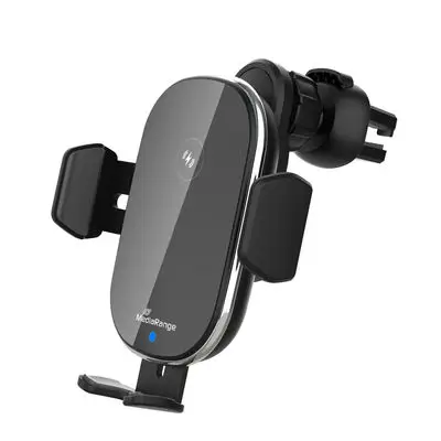 MRMA117 cargador de dispositivo móvil Smartphone Negro Cargador inalámbrico Carga rápida Auto