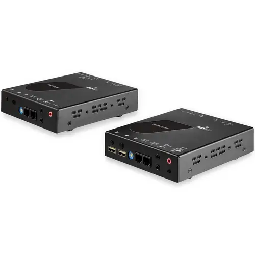 Extensor KVM HDMI KVM por IP - HDMI 4K 30Hz y USB 2.0 por IP, LAN o Ethernet CAT5e/CAT6 (100m/330ft) - Kit Extensor para Transmisor/Receptor/Conmutador/Switch KVM Remoto - Imagen 1