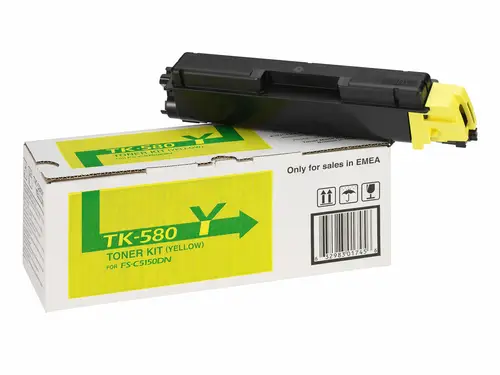 TK-580Y cartucho de tóner 1 pieza(s) Original Amarillo - Imagen 4