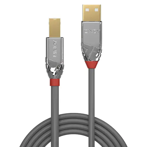 36641 cable USB USB 2.0 1 m USB A USB B Gris - Imagen 2