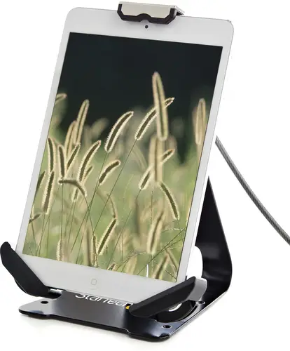 Soporte Seguro para Tablet con Cable de Seguridad con Candado K-Slot - Base para Tablets de 7,9 a 13 Pulgadas - Soporte Universal Ajustable de Sobremesa para Tablet - Soporte Antirrobo - Imagen 10