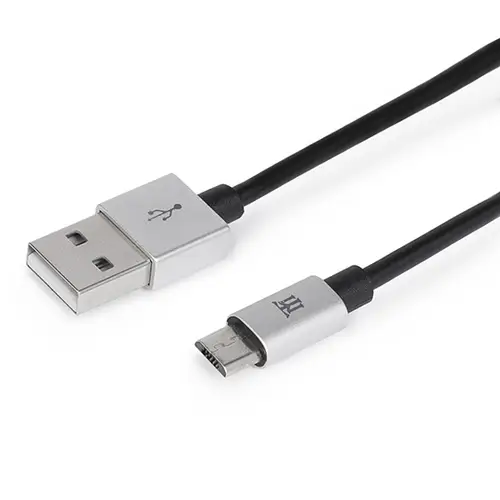Premium MTPMUS241 cable USB 1 m USB 2.0 USB A Micro-USB B Plata - Imagen 1