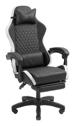 MGC-X Silla para videojuegos de PC Asiento acolchado Negro, Blanco - Imagen 8