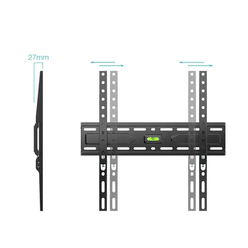 Soporte Fijo de pared para pantallas 32"- 75", Negro - Imagen 2
