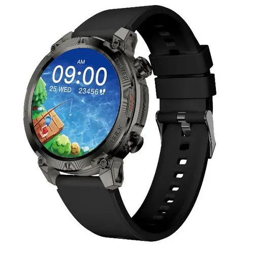 NXSWTRAILROUND Relojes inteligentes y deportivos 3,53 cm (1.39") Digital 360 x 360 Pixeles Pantalla táctil Negro - Imagen 6