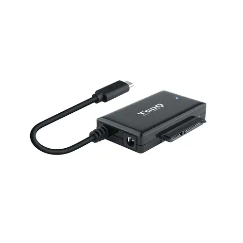 TQHDA-02C base de conexión para disco duro USB 3.2 Gen 1 (3.1 Gen 1) Type-C Negro - Imagen 1
