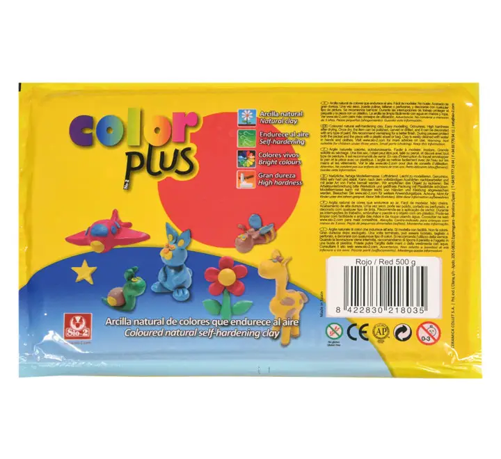 PAQ. ARCILLA SIO-2 COLOPLUS ROJO 500G 2182000200