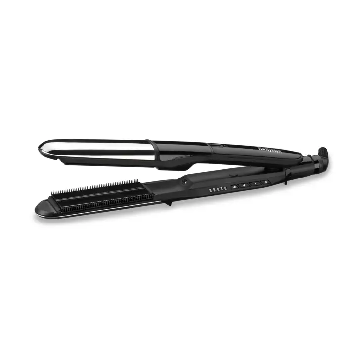 Steam Mist Styler Plancha de pelo Vapor Negro, Plata 67 W 2,5 m