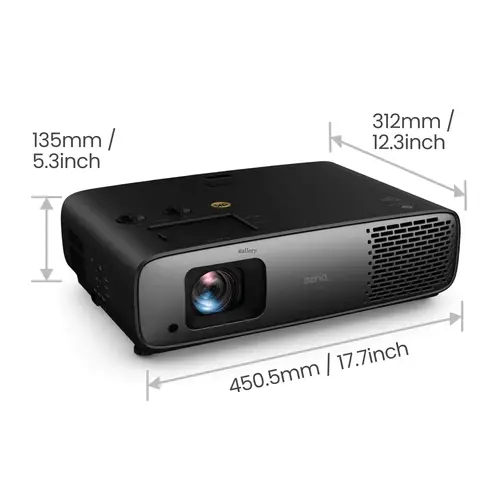 W4100i Proyector de alcance estándar 3200 lúmenes ANSI DLP UHD 4K (3840x2160) 3D Negro - Imagen 4