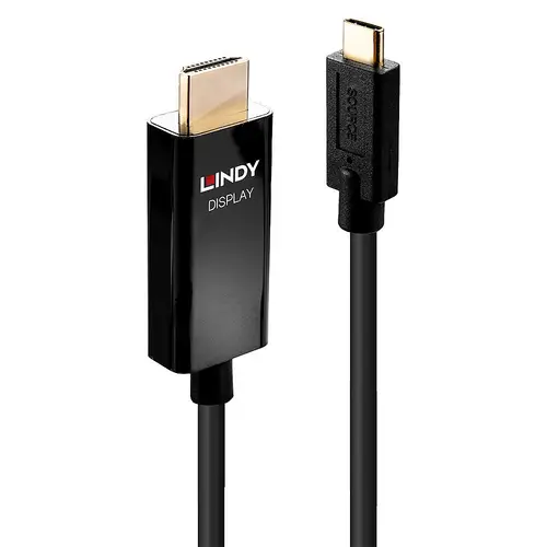 43293 adaptador de cable de vídeo 3 m USB Tipo C HDMI tipo A (Estándar) Negro - Imagen 1