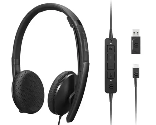 4XD1M45626 auricular y casco Auriculares Alámbrico Diadema USB Tipo C Negro - Imagen 1